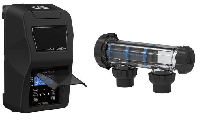 Vapure salt chlorinator power supply and cell
